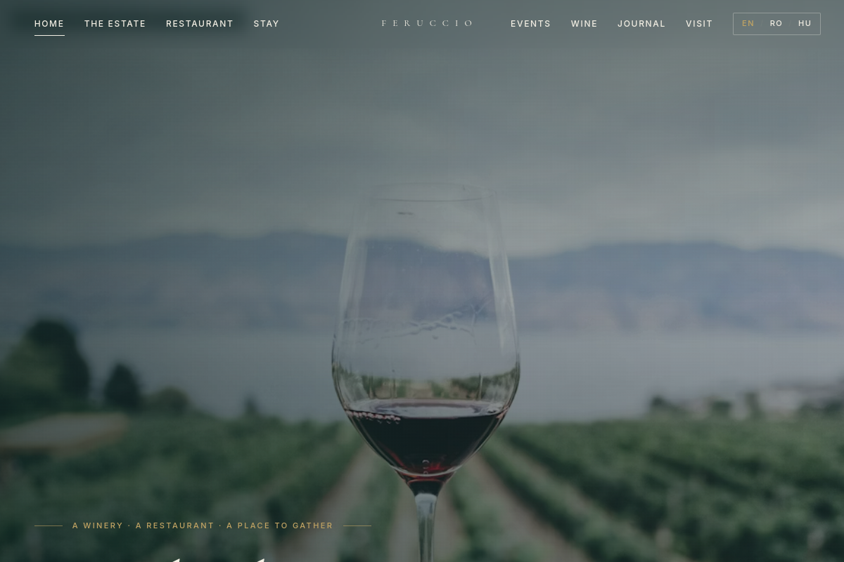 Feruccio — screenshot site web